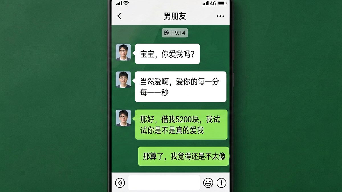 女生试探借钱，男生用更狠的方式回防