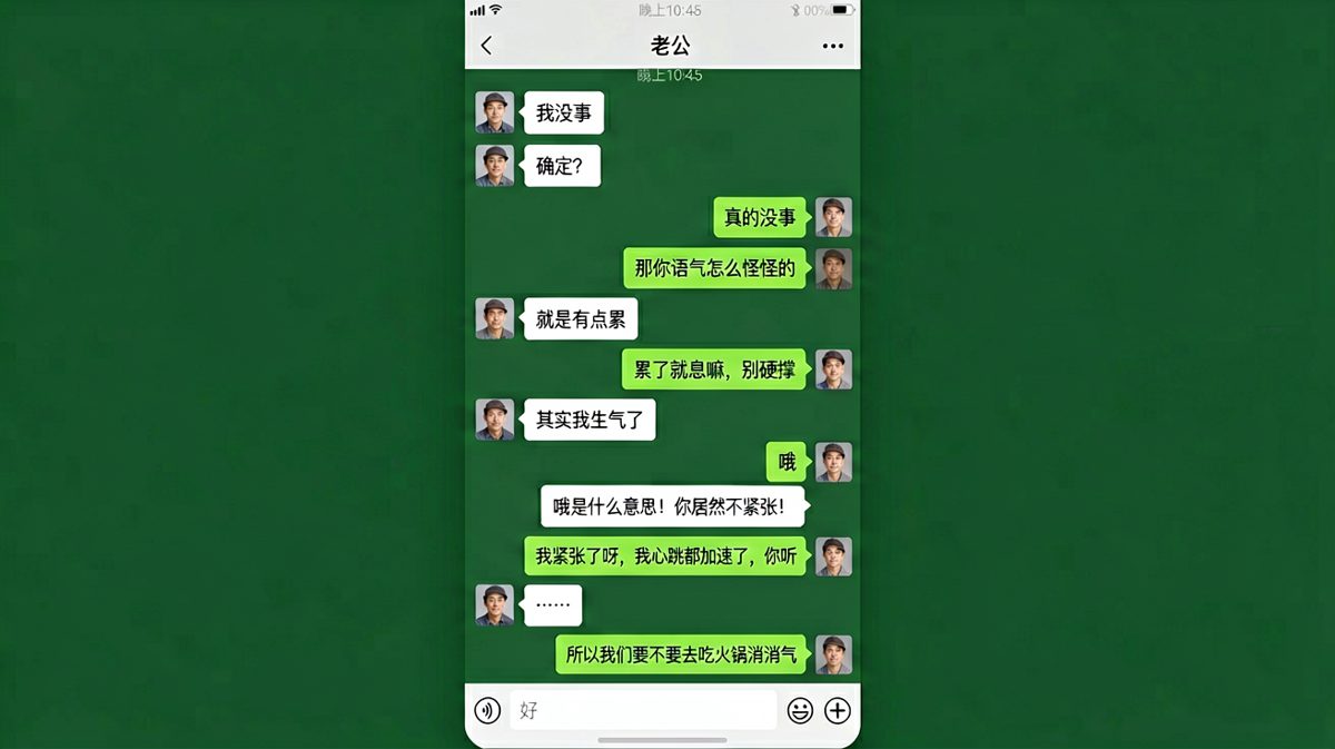 女生说没事时，男生比她更紧张的反转