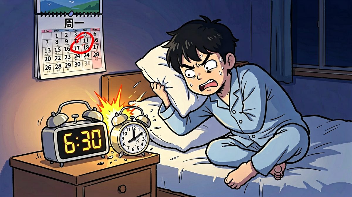 闹钟响了，但我选择和闹钟同归于尽