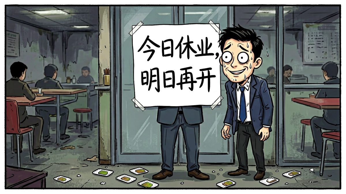 今日休业……世界崩塌了