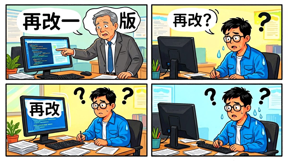 周五下午五点半，老板突然想起有个需求