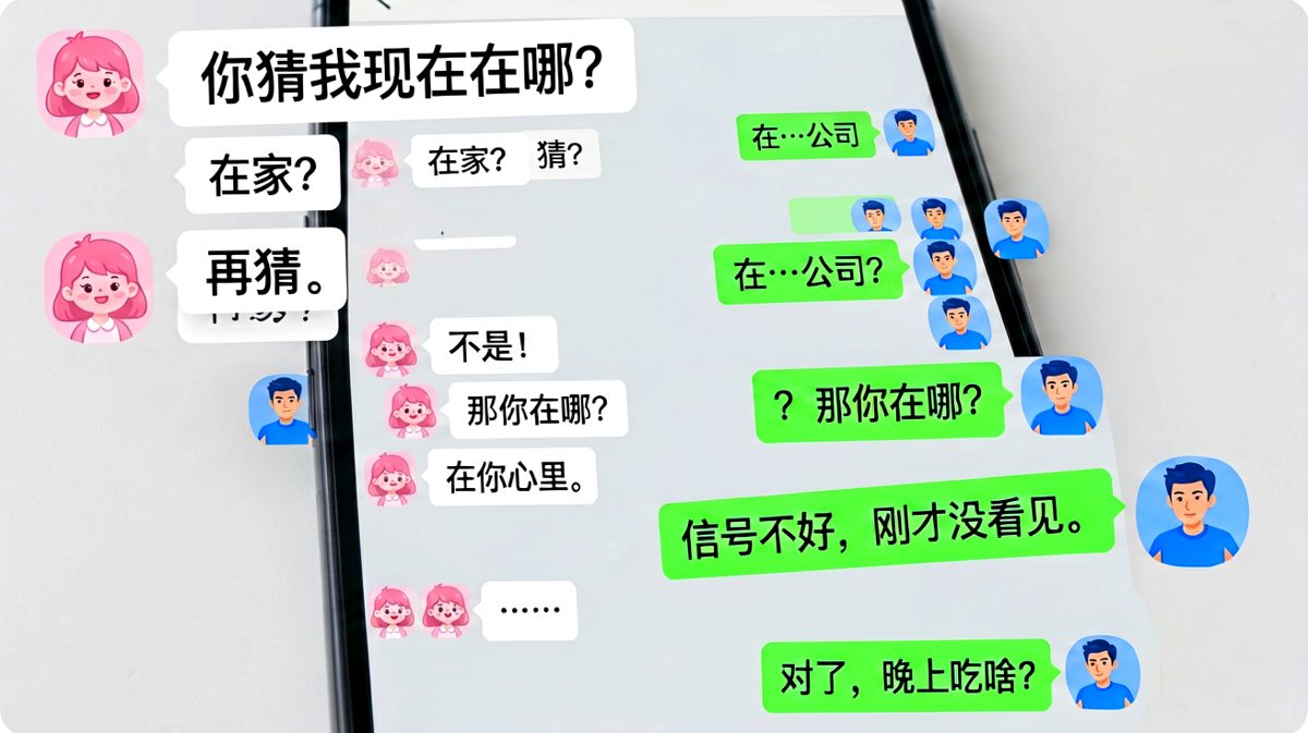 女生土味情话攻击，男生选择性失忆神回复