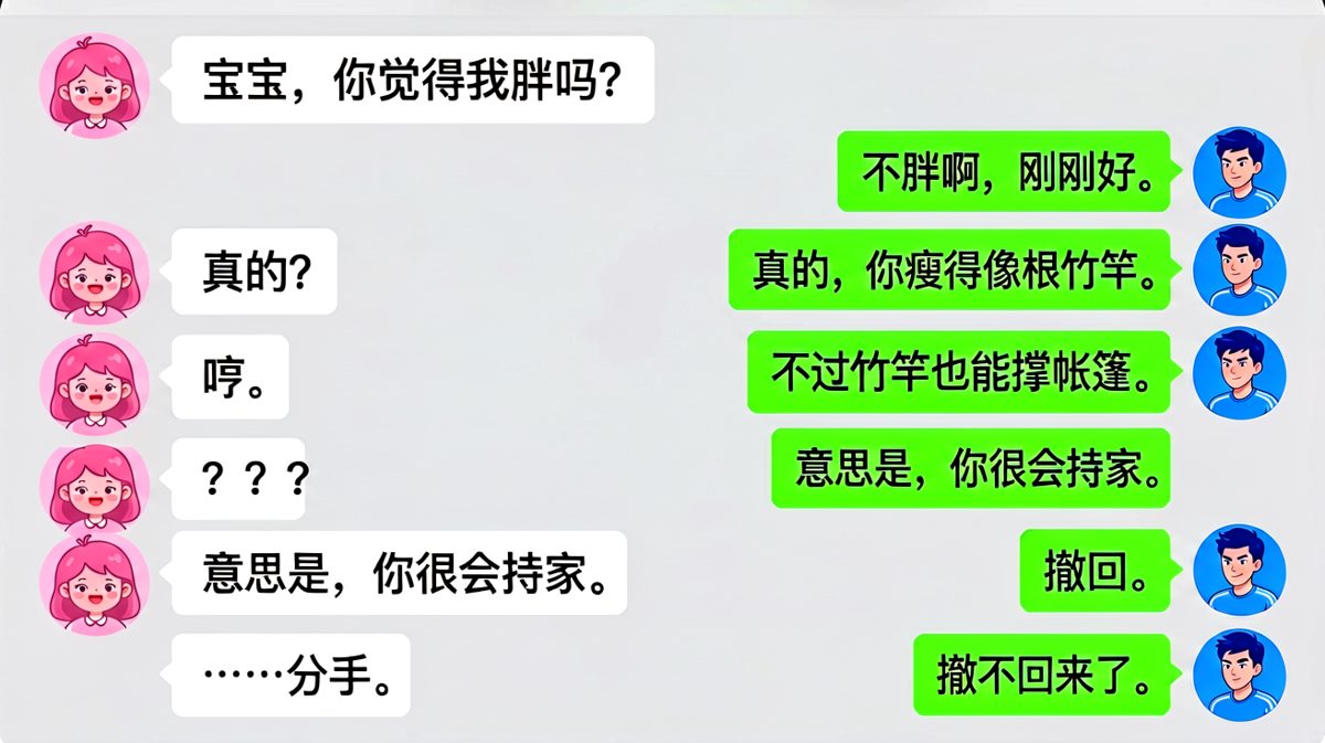 男生求生欲满分却越描越黑的经典翻车现场