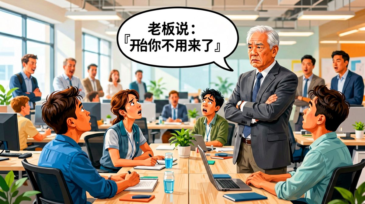 老板一句『明天不用来了』，员工以为是裁员，反转却是……