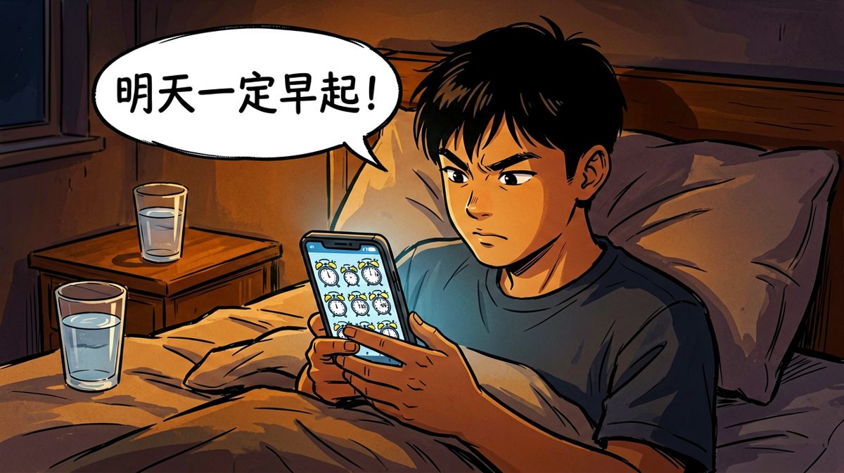第1格：信誓旦旦设闹钟的夜晚