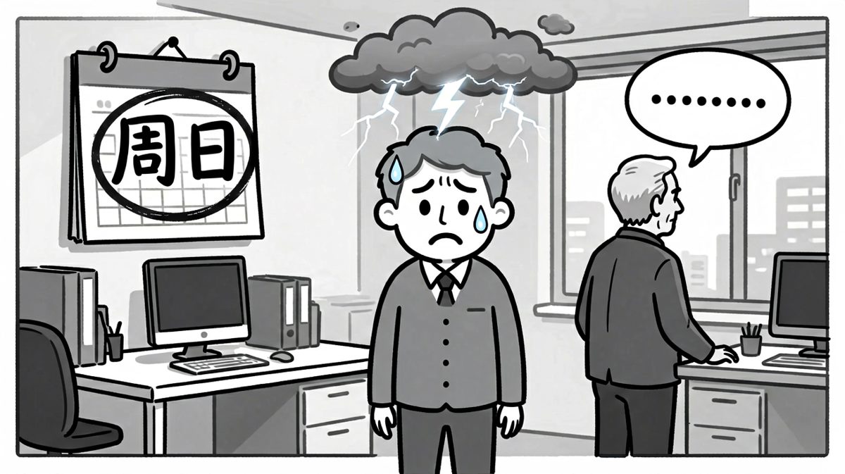 第4格：最致命的一击——原来今天周日