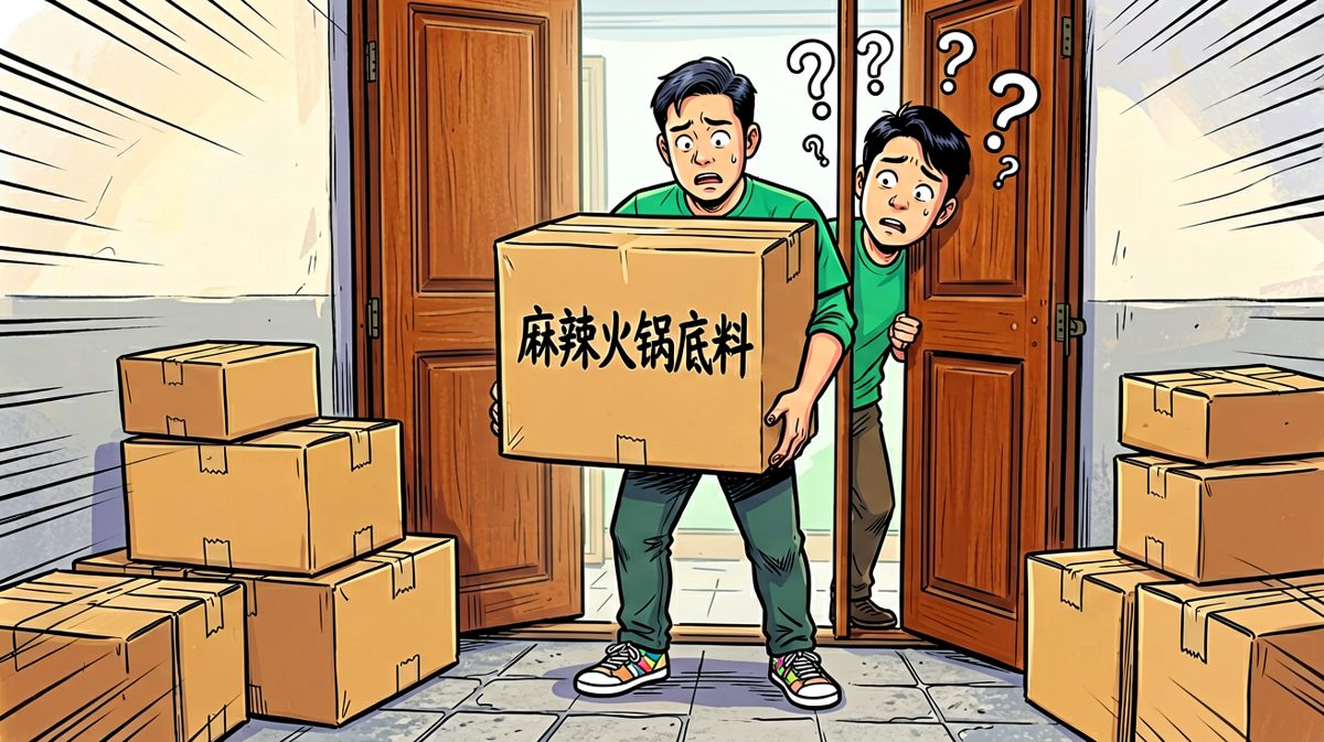 第三格：结果音箱把「点外卖」理解成「下单买底料」
