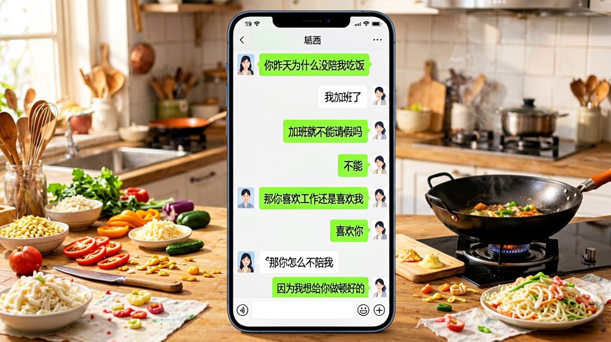 加班借口反转：男生用美食掩盖陪伴缺失的乌龙