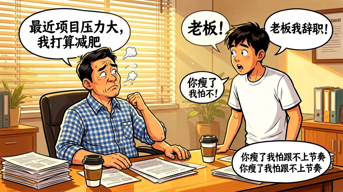 老板随口说减肥，员工以为要裁人，当场吓得要离职