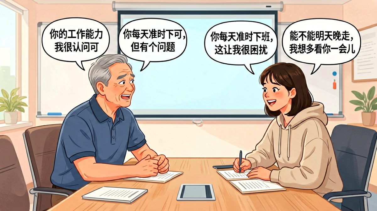 老板表面问责实际表白，员工从紧张到石化只需一秒