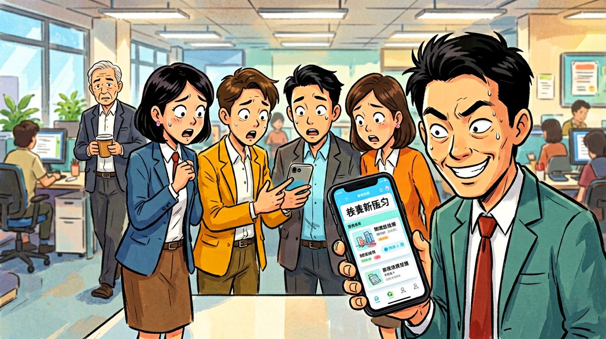 老板：你们在聊什么呢？这么开心。员工A：我们在讨论……如何更好地为公司奉献青春！老板：很好，那这个项目周末加班完成。员工B：老板，我刚收到offer了，明天就不来了。老板：……你们刚才聊的是什么？