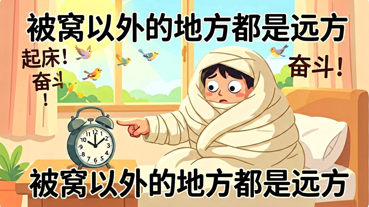 被子和我的关系：比情侣还粘，分手是不可能分手的。