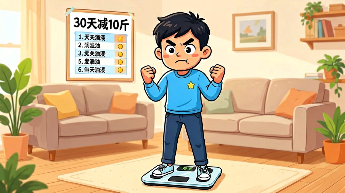 立flag：今天开始坚决减肥！