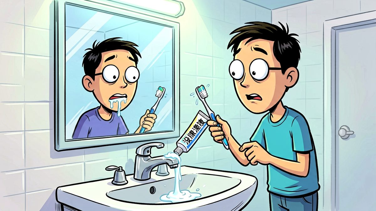 牙膏？挤哪都行……除了牙刷