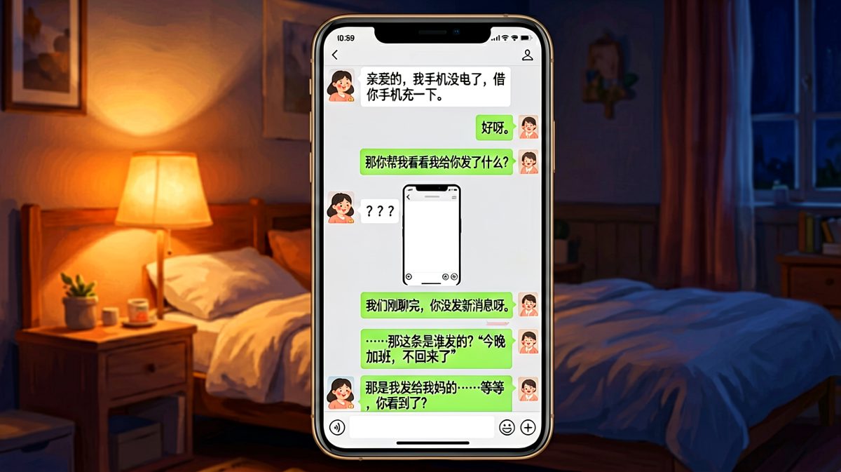 借手机充电，结果暴露了'不回家'的秘密