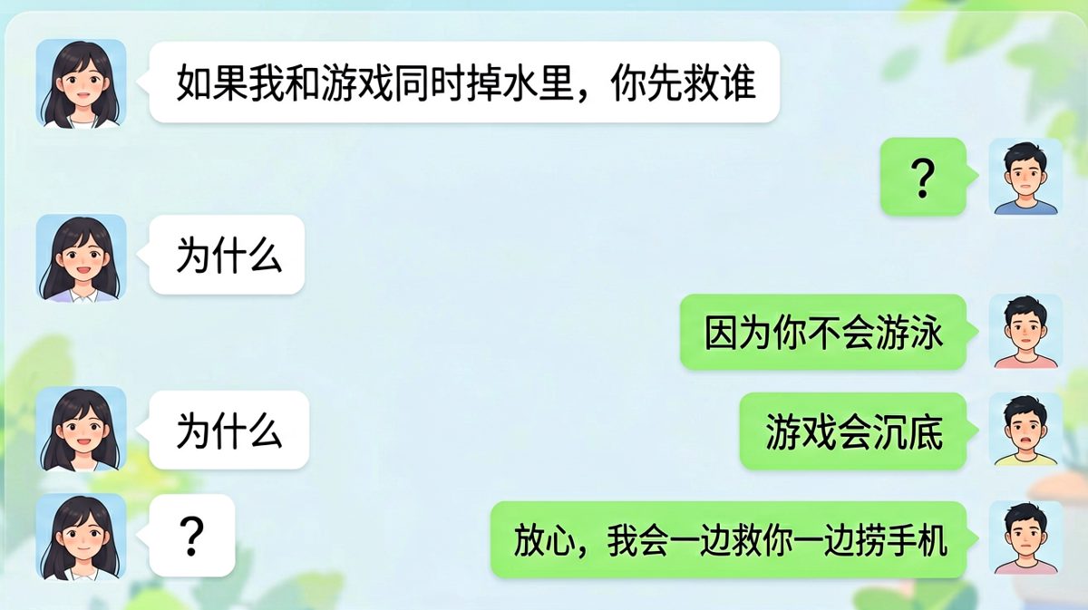 直男的求生欲，往往死于过度诚实。