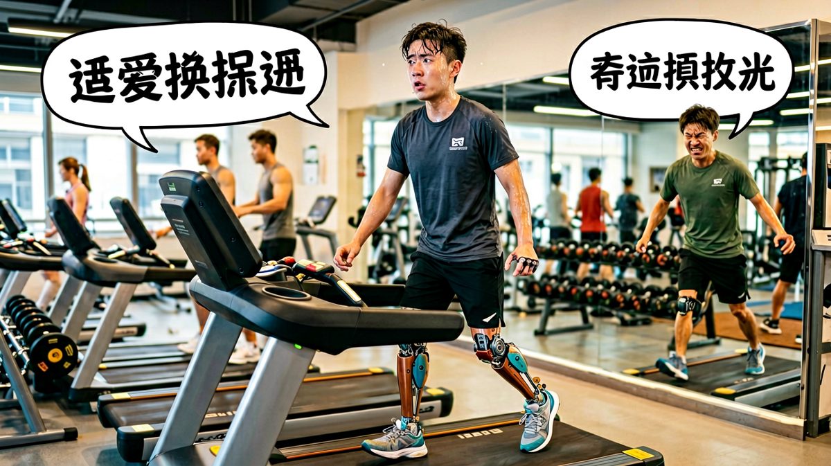 终于起床开始运动，整个人魂不在身子