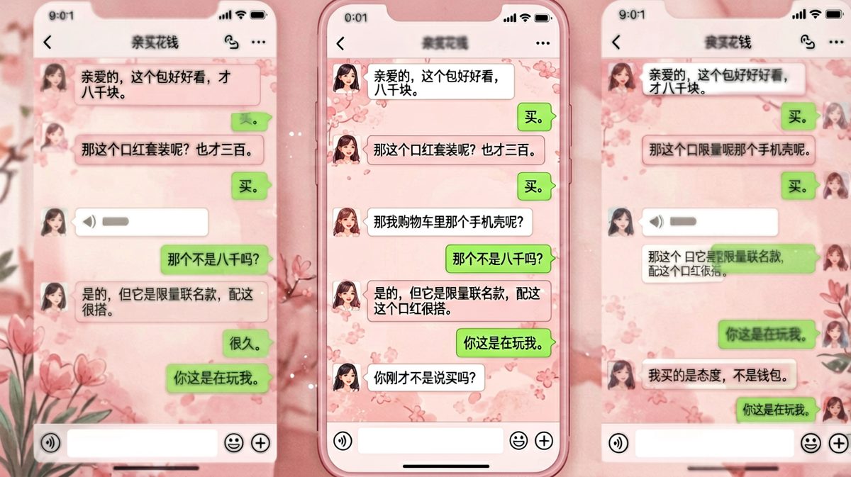 我买的只是态度，不是钱包——直男的最后一道防线