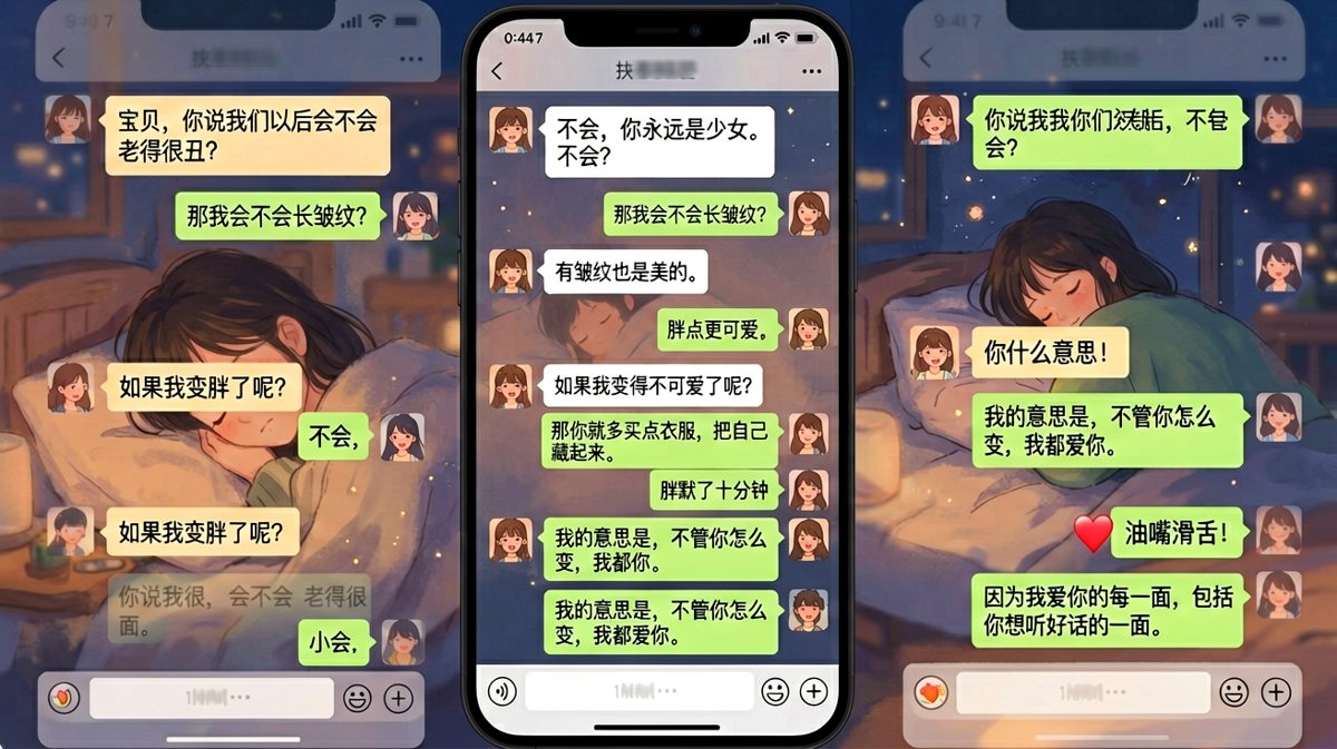 藏起来的建议确实多余，但最后的甜言蜜语挽救了局面