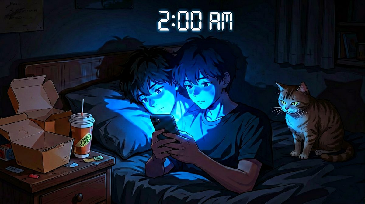 熬夜不是因为睡不着，是因为不想睡