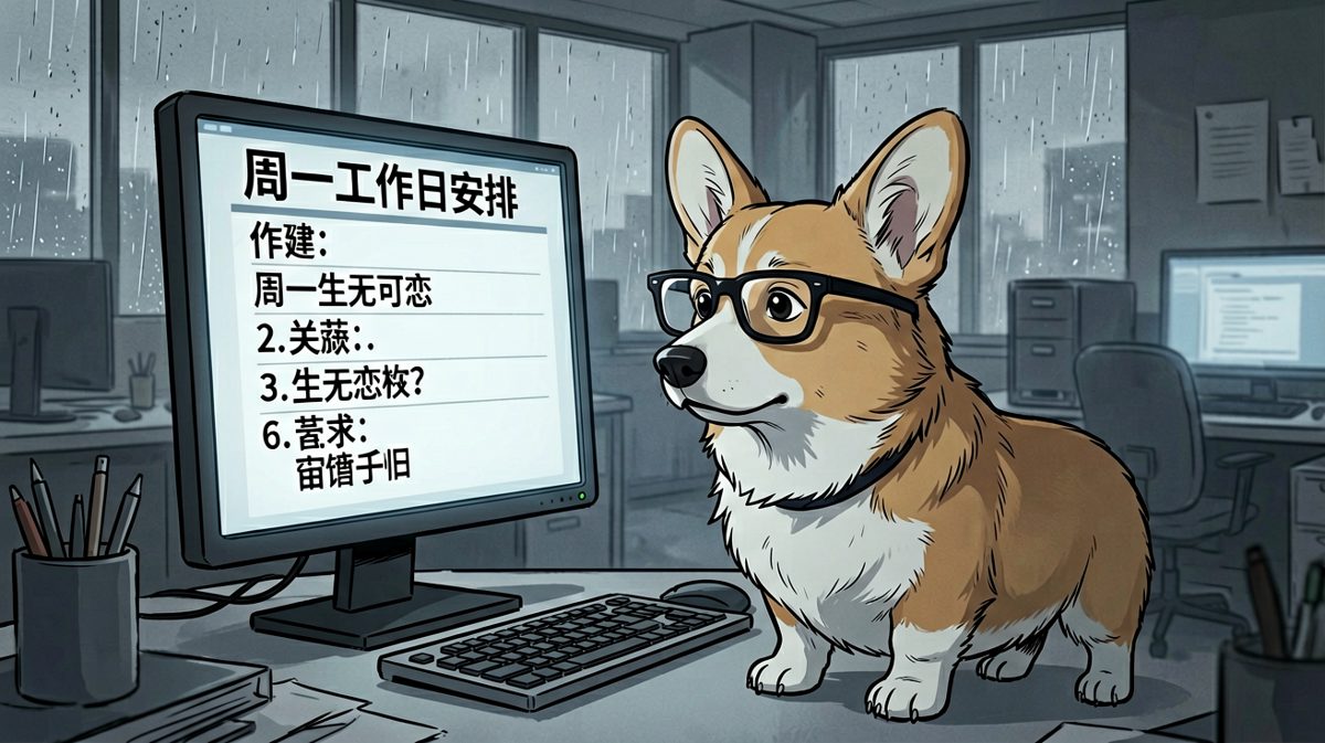 周一早晨的我，已经提前进入了退休状态。