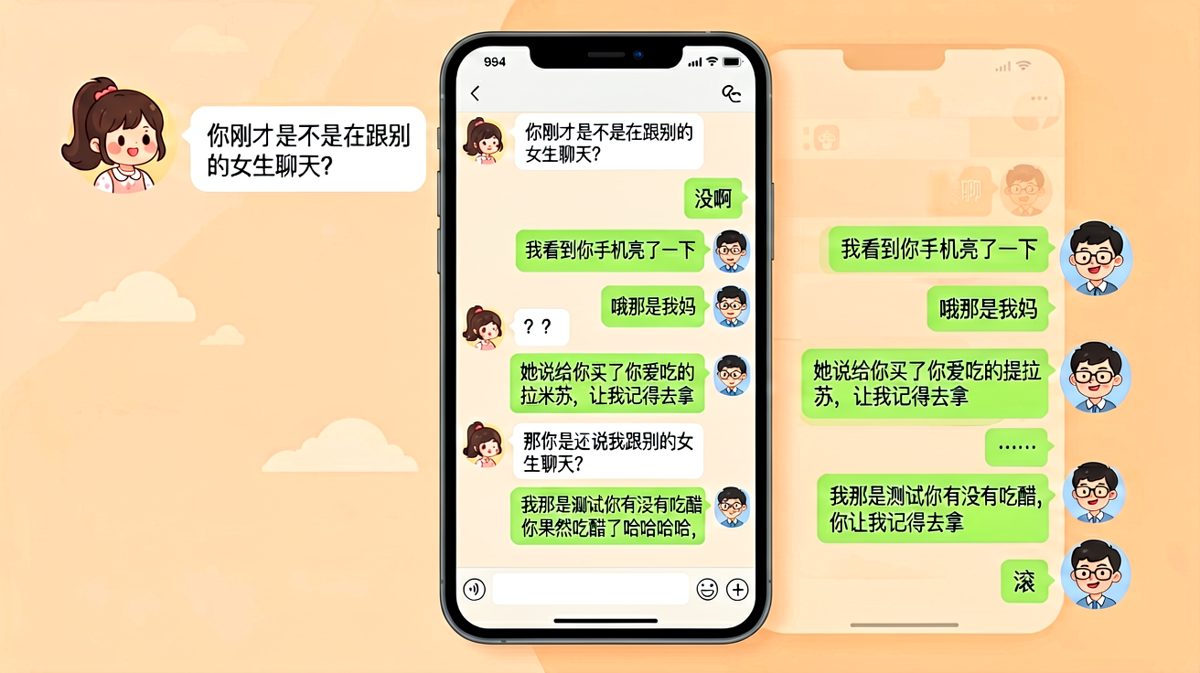 「测试有没有吃醋」的反杀现场