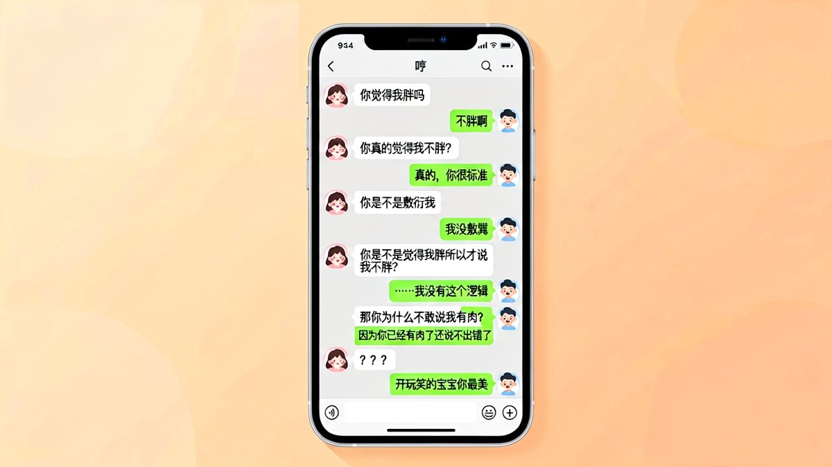 「你觉得我胖吗」这道送命题的惊险过关
