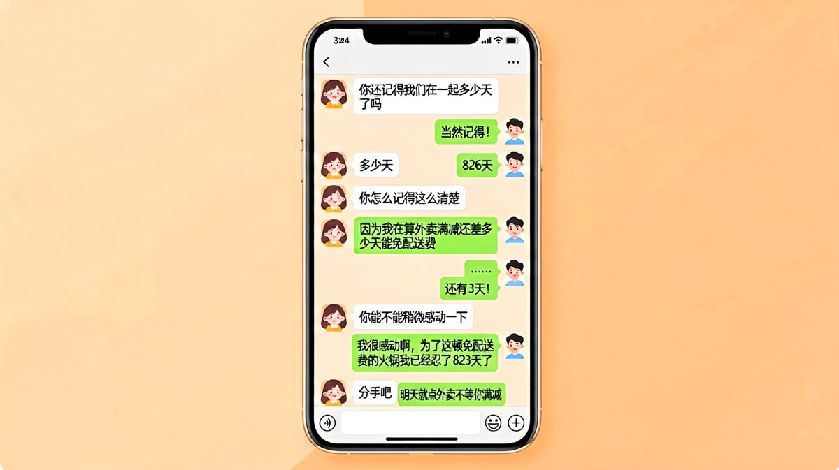 纪念日变成了外卖满减倒计时