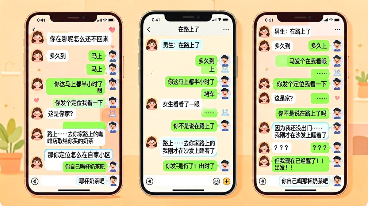 「在路上了」的真实含义是还在沙发上睡着