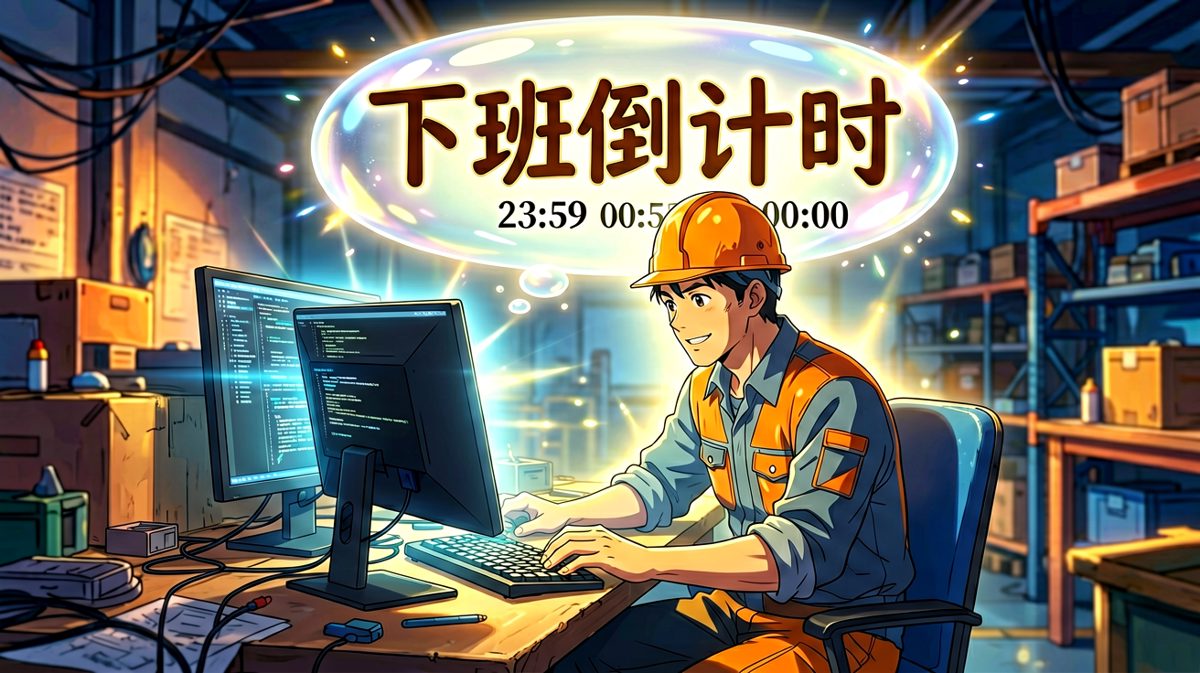 零点准时下班的快乐瞬间