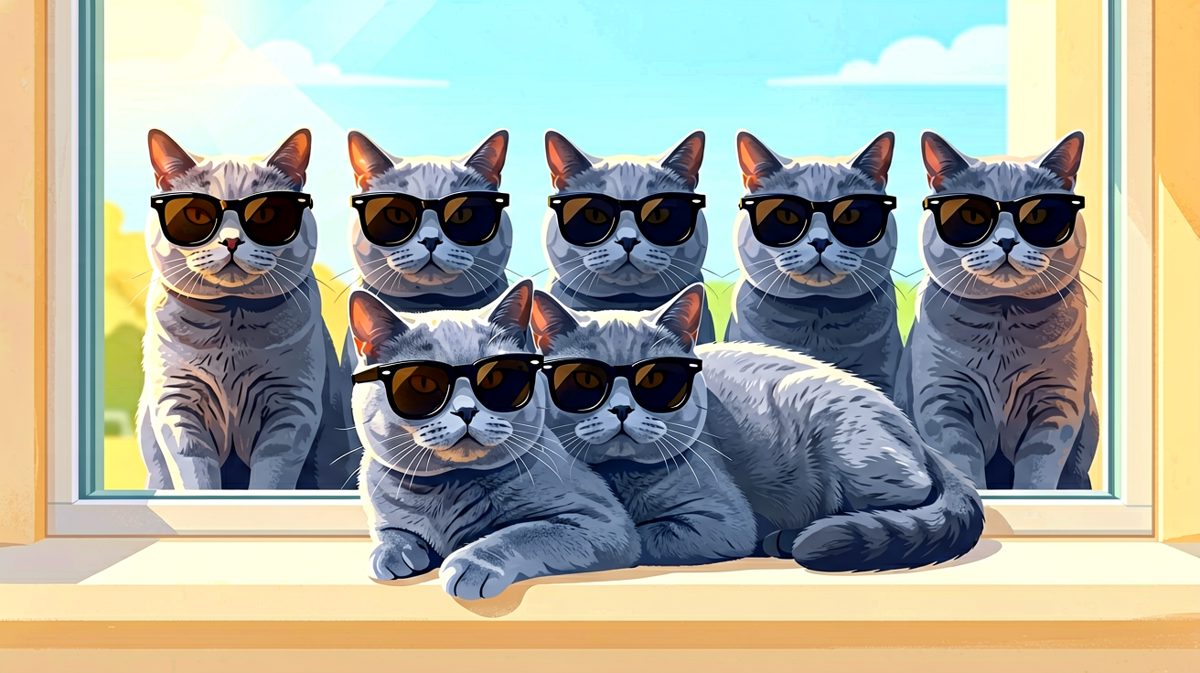 猫：别吵，我们在执行秘密日光浴任务。