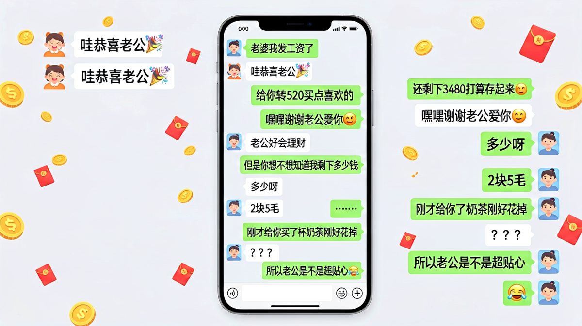 发工资后的操作行云流水，最后一杯奶茶成为压垮微笑的反转