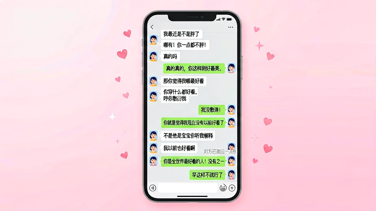 送命题面前，男方用一次撤回和三条连发消息完成了绝地反击