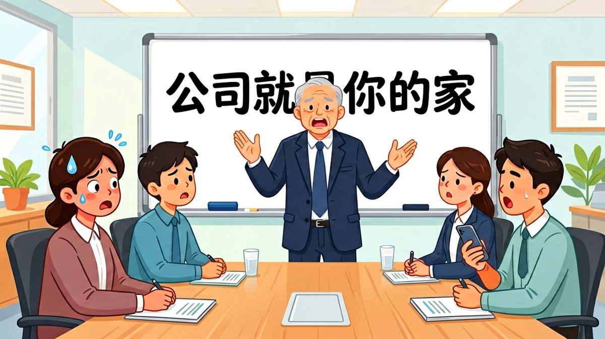 老板：公司就是你的家——员工：那我能不打卡吗？