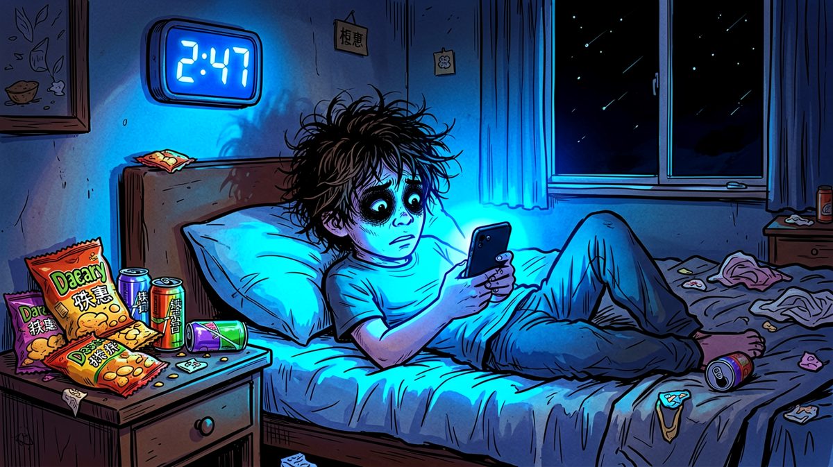 说好早睡的，结果一睁眼又深夜了