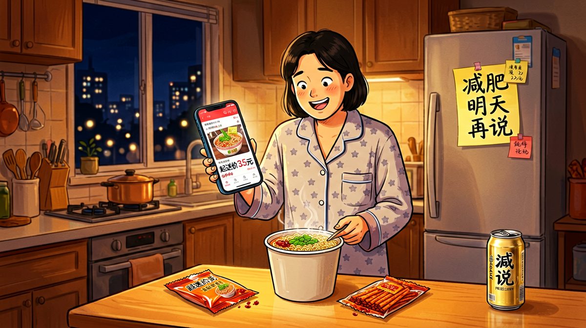深夜的灵魂拷问：泡面还是外卖，这是一个问题