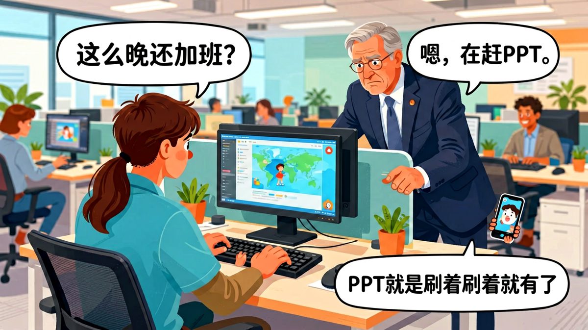 加班摸鱼：老板以为在努力工作，其实在刷视频