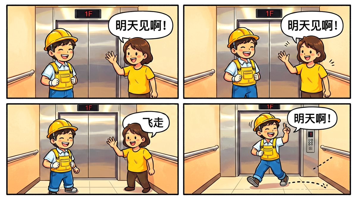 电梯门关上，社恐终于活过来了