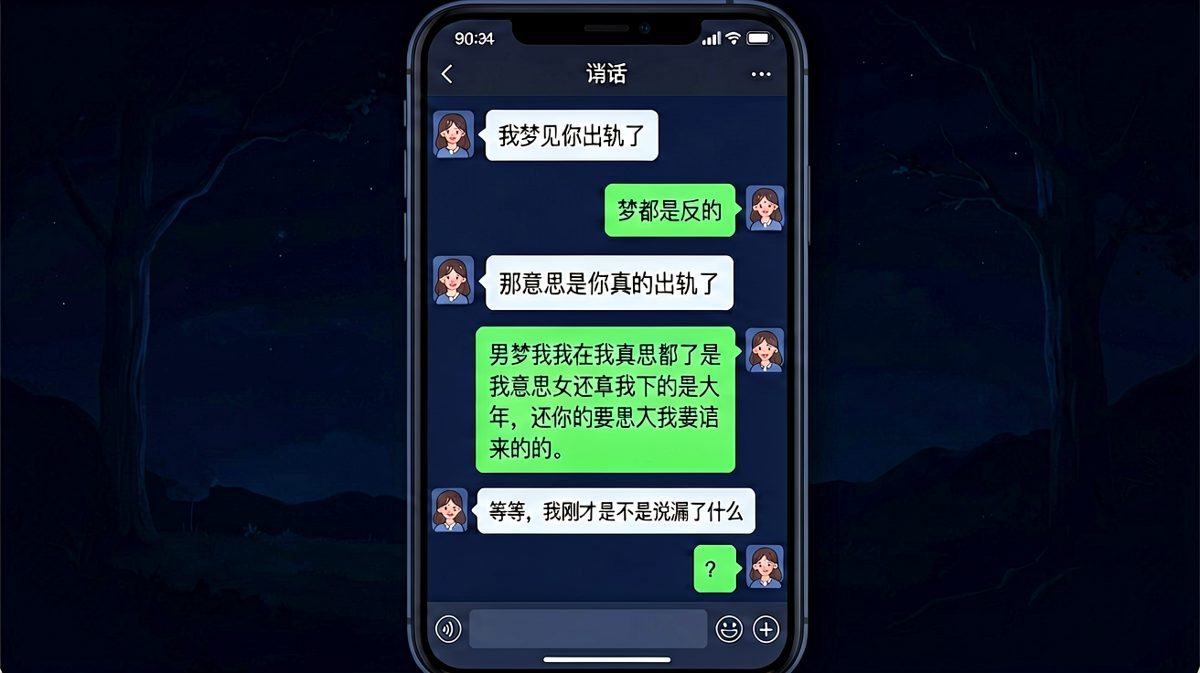 深夜梦见出轨，一句话把自己坑了