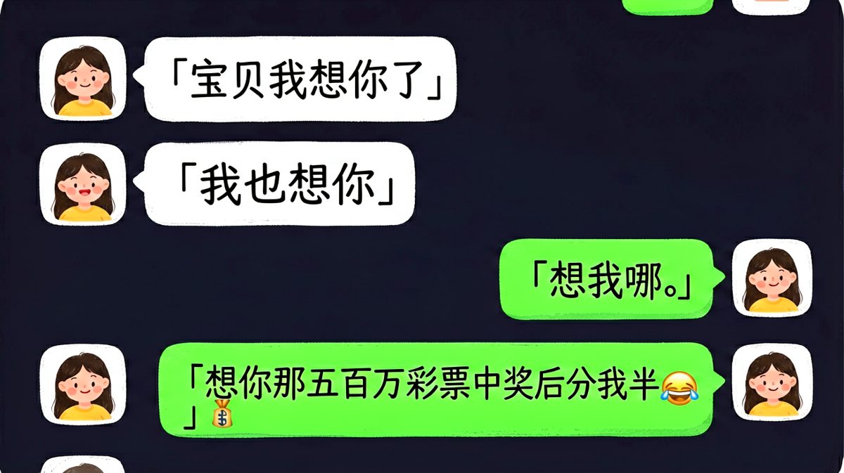 想我？想我的钱罢了