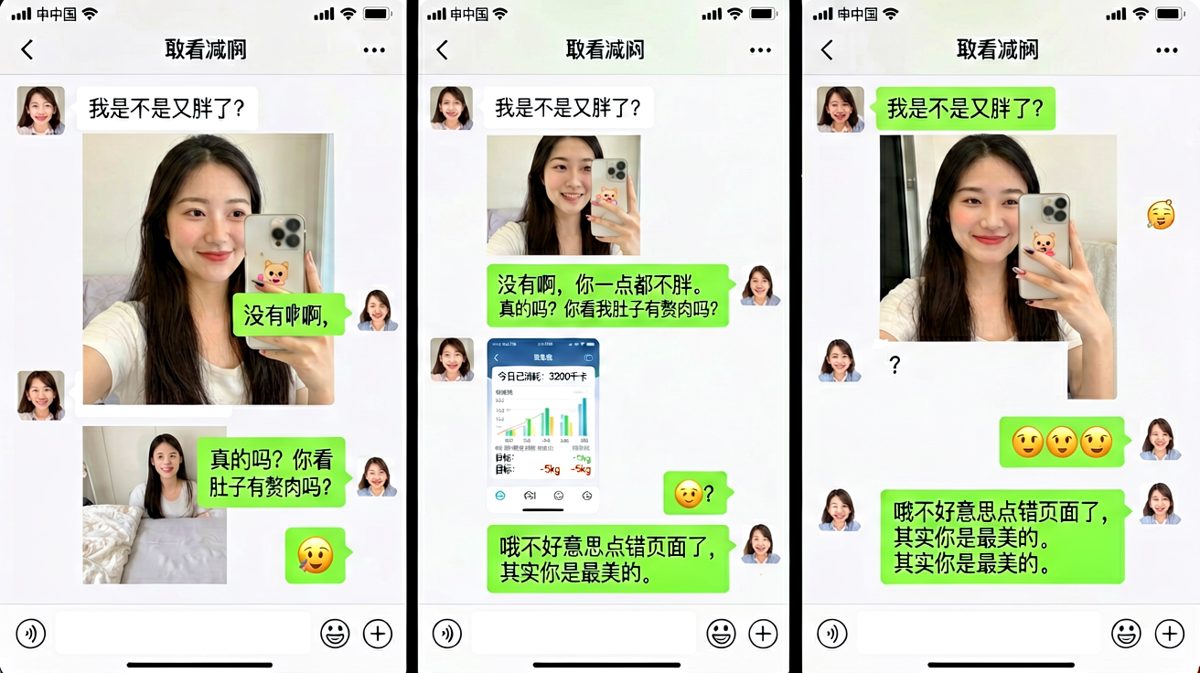 回答'胖不胖'是一场生死博弈，男生差点把自己送进火坑。