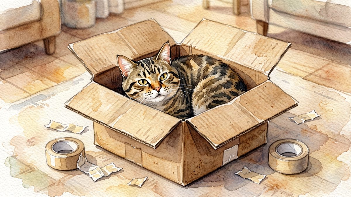 只要箱子够小，猫就能把自己装进去——物理学不存在了。