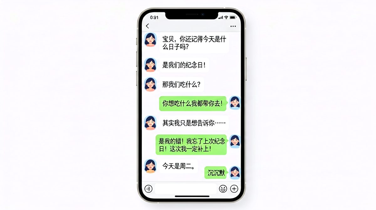 男生脑补了一场大戏，结果今天是周二