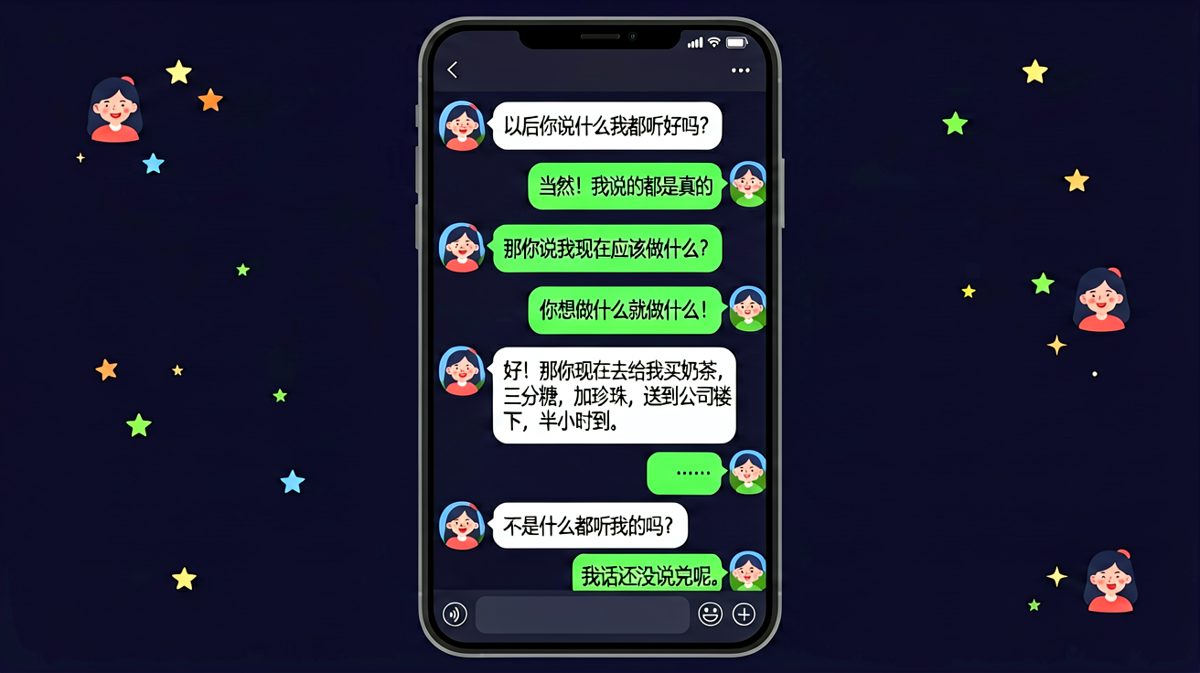 以后你说什么我都听——直到她真的让我什么都听