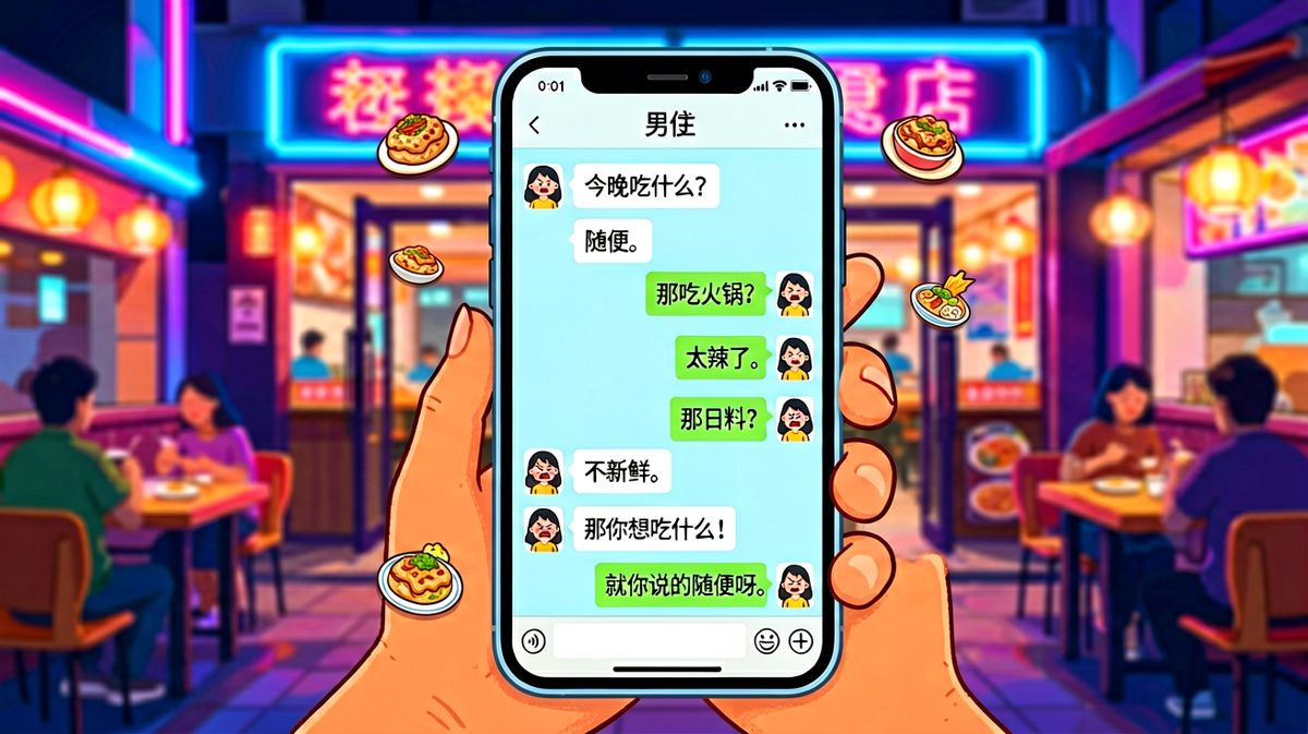 经典的'随便'陷阱，男生每一步都踩在雷点上