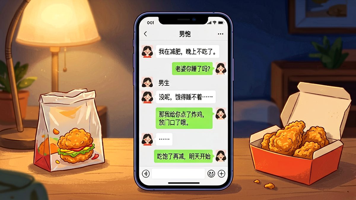 嘴上说减肥，身体却很诚实地收了炸鸡