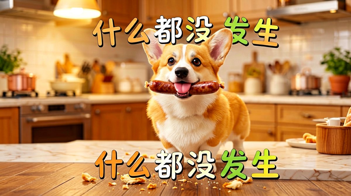这根香肠自己跳进我嘴里的，跟我没关系