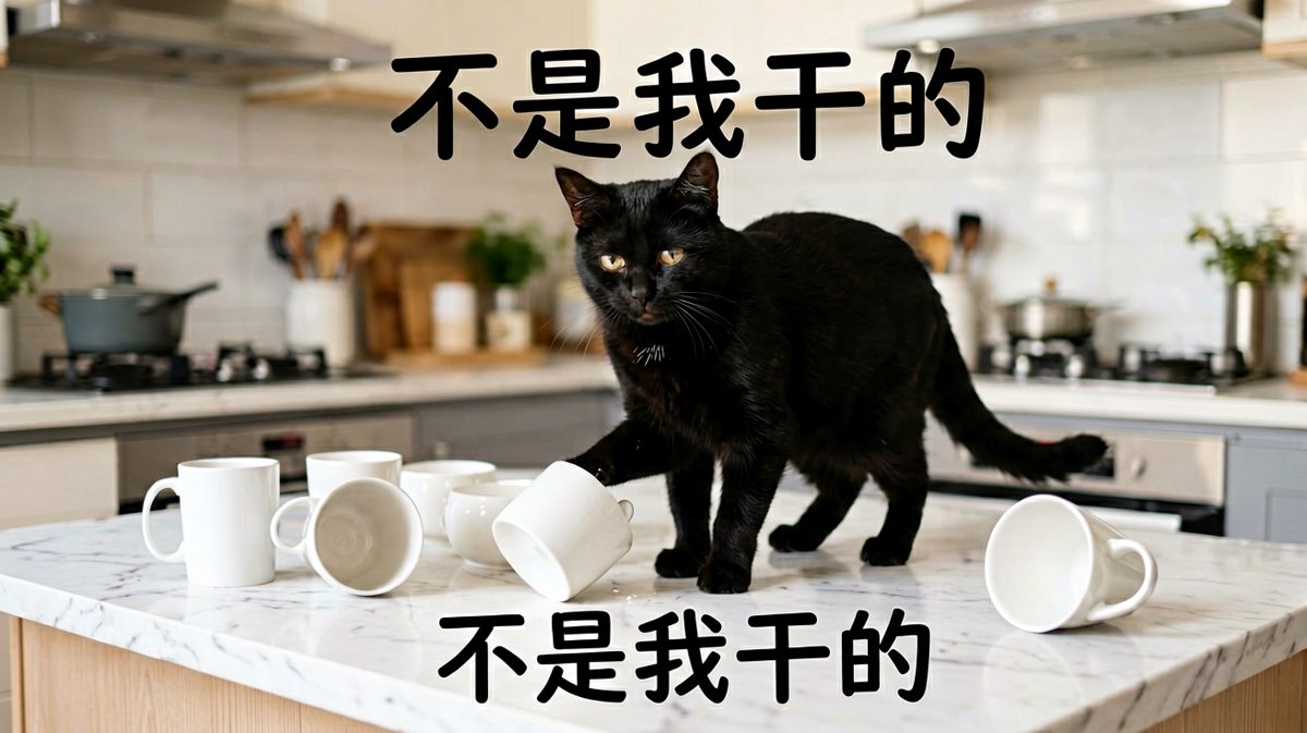「杯子它先动的手！」