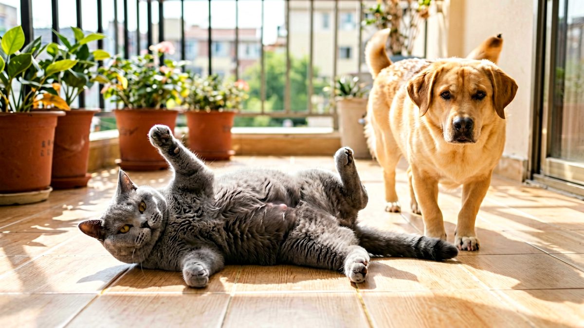 「汪：这猫……没救了。」