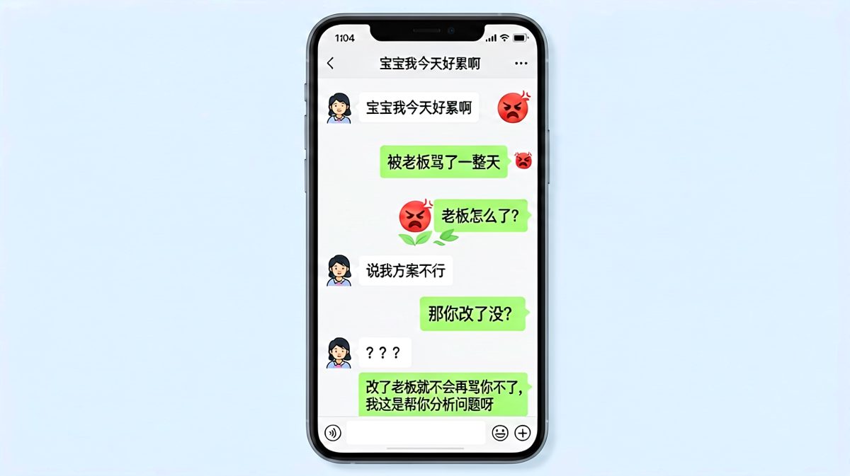 直男式安慰比问题本身更让人窒息